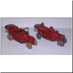 Tootsietoy (left) & Pressman Model T Fords