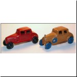 Two different diecast copies of the Coupe, possibly by Tip-Top Toy