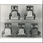 GM Series grilles (from top left): no-name, Chevrolet, Cadillac, Oldsmobile and Buick