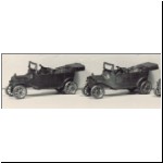 The Model T Fords, without and with headlights, shown in Clint Seeley's 1981 article.