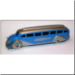 Greyhound Bus (with baseplate, metal hubs with tyres)