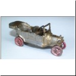 Tootsietoy Model T Ford - first version with headlights and plated finish.